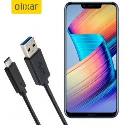 Olixar USB-C Honor Play Charging Cable - Black 1m