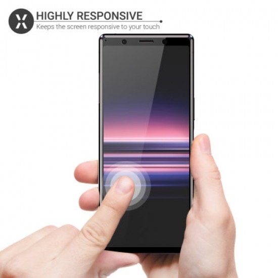 Olixar Sony Xperia 5 Full Cover Glass Screen Protector - Black