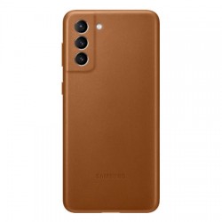 Official Samsung Galaxy S21 Plus Leather Cover Case - Brown