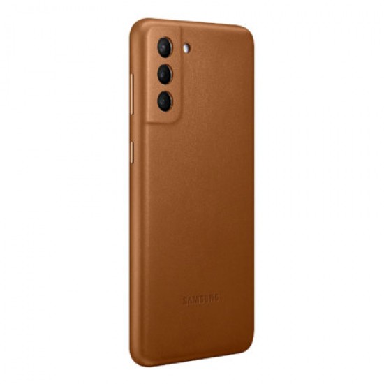 Official Samsung Galaxy S21 Plus Leather Cover Case - Brown