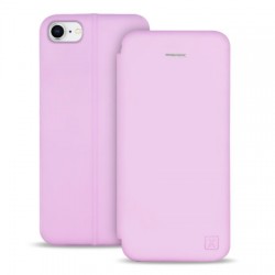 Olixar Soft Silicone iPhone SE 2020 Wallet Case - Pastel Pink