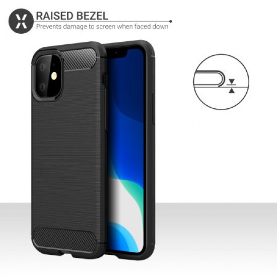 Olixar Sentinel iPhone 11 Case & Glass Screen Protector - Black