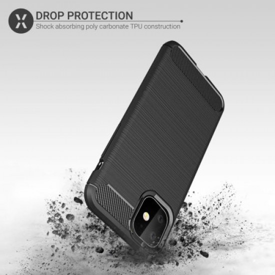 Olixar Sentinel iPhone 11 Case & Glass Screen Protector - Black