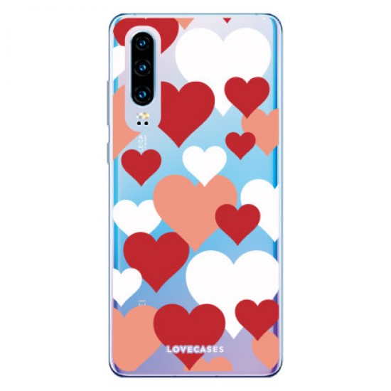 LoveCases Huawei P30 Love Heart Clear Phone Case LoveCases Huawei P30 Love Heart Clear Phone Case