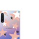 LoveCases Samsung Note 10 Pink StarDesign Clear Phone Case LoveCases Samsung Note 10 Pink StarDesign Clear Phone Case