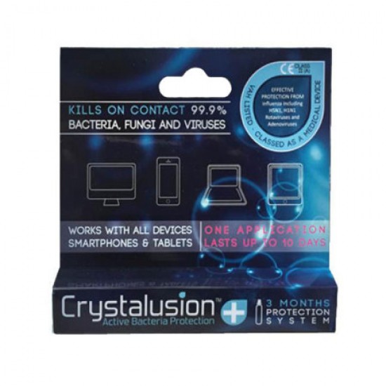 Crystalusion Plus Active Anti-Bacterial Screen Protection Solution