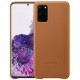 Official Samsung Galaxy S20 Plus Leather Cover Case - Brown
