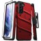 Zizo Bolt Samsung Galaxy S21 Tough Case & Screen Protector - Red