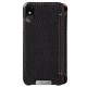 Vaja Wallet LP iPhone XS Max Premium Leather Case - Black / Tan