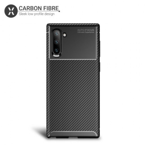 Olixar Carbon Fibre Samsung Galaxy Note 10 Case - Black