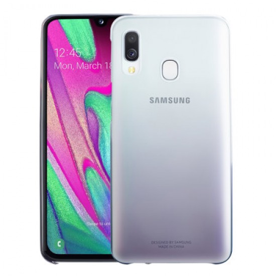 Official Samsung Galaxy A40 Gradation Cover Case - Black