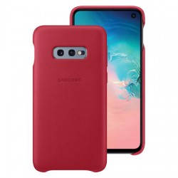 Official Samsung Galaxy S10e Genuine Leather Cover Case - Red