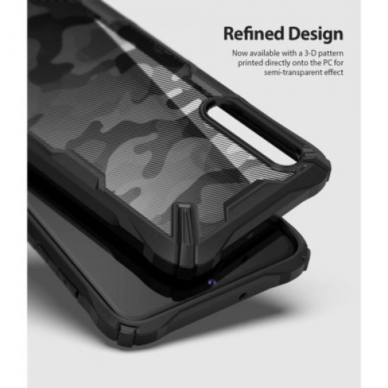Ringke Fusion Samsung Galaxy A70s Case - Camo Black