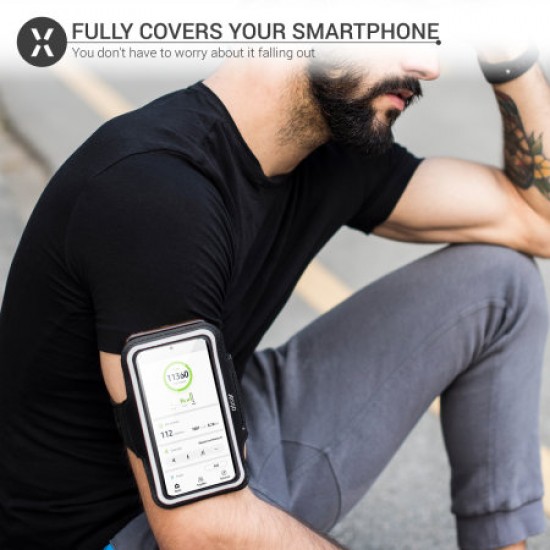 Olixar Running & Fitness Armband Holder for Large Smartphones - Black
