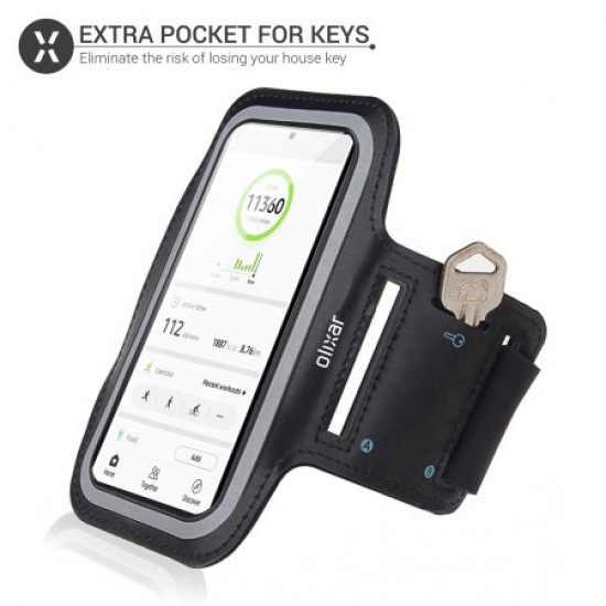 Olixar Running & Fitness Armband Holder for Large Smartphones - Black