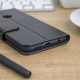 Olixar Leather-Style Huawei P20 Lite Wallet Stand Case - Black