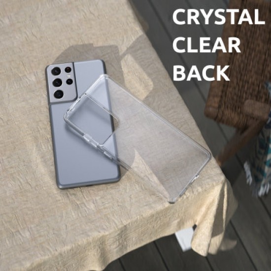Olixar Antibacterial NovaShield Samsung S21 Ultra Bumper Case - Clear