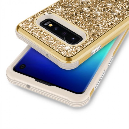 Zizo Stellar Series Samsung Galaxy S10 Case - Gold Zizo Stellar Series Samsung Galaxy S10 Case - Gold