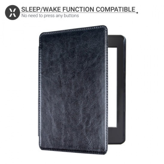 Olixar Leather-style Kindle Paperwhite 4 Case - Black