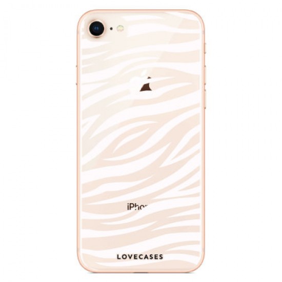 LoveCases iPhone 7 Zebra Phone Case - Clear White LoveCases iPhone 7 Zebra Phone Case - Clear White