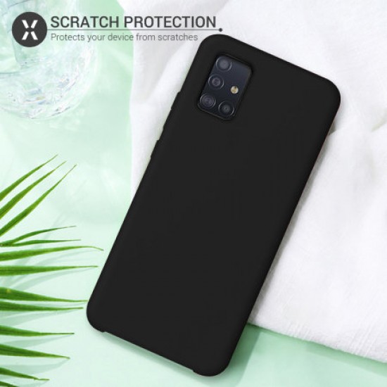Olixar Samsung Galaxy A51 Soft Silicone Case - Black