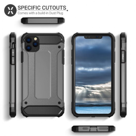Olixar Delta Armour Protective iPhone 11 Pro Case - Gunmetal
