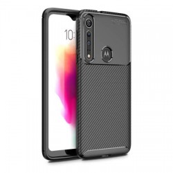 Olixar Carbon Fibre Motorola Moto G8 Plus Case - Black