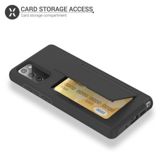 Olixar Samsung Galaxy Note 20 5G Armour Vault Tough Wallet Case Black