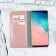 Olixar Leather-Style Galaxy S10 Plus Wallet Stand Case - Rose Gold