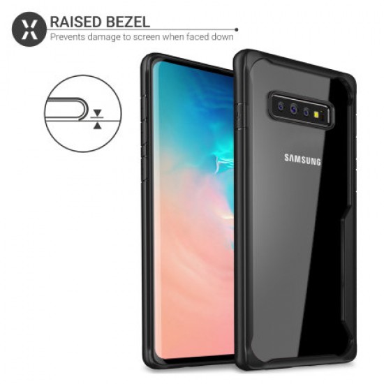 Olixar NovaShield Samsung Galaxy S10 Plus Bumper Case - Black / Clear