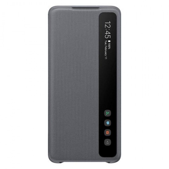 Official Samsung Galaxy S20 Plus Clear View Cover Case - Grey