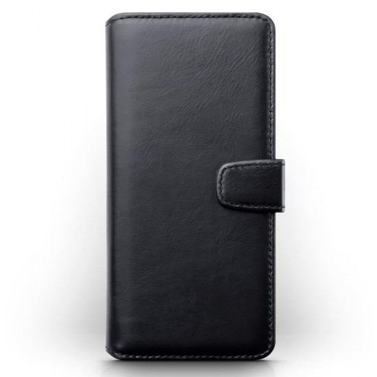 Terrapin Real Leather Wallet Case for Samsung Galaxy A90 5G - Black