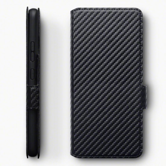 Terrapin Samsung Galaxy A90 5G Low Profile PU Leather Wallet Case - Black Carbon Terrapin Samsung Galaxy A90 5G Low Profile PU Leather Wallet Case - Black Carbon