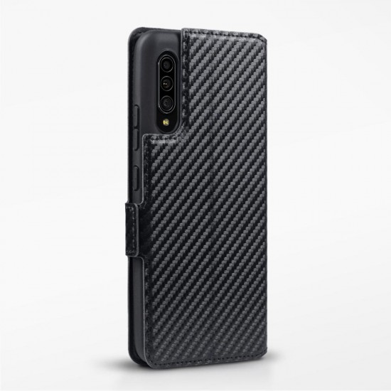 Terrapin Samsung Galaxy A90 5G Low Profile PU Leather Wallet Case - Black Carbon Terrapin Samsung Galaxy A90 5G Low Profile PU Leather Wallet Case - Black Carbon