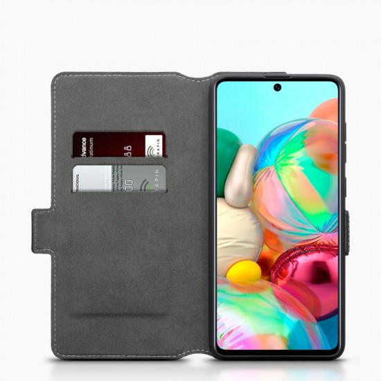 Terrapin Samsung Galaxy A71 Low Profile PU Leather Wallet Case - Black Terrapin Samsung Galaxy A71 Low Profile PU Leather Wallet Case - Black