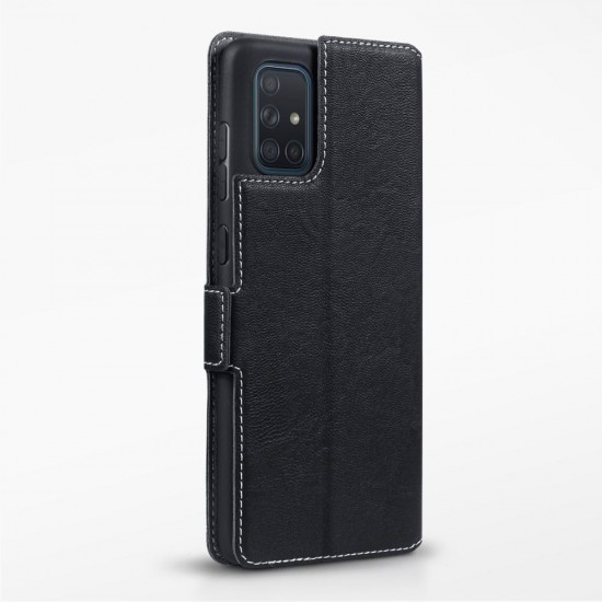 Terrapin Samsung Galaxy A71 Low Profile PU Leather Wallet Case - Black Terrapin Samsung Galaxy A71 Low Profile PU Leather Wallet Case - Black