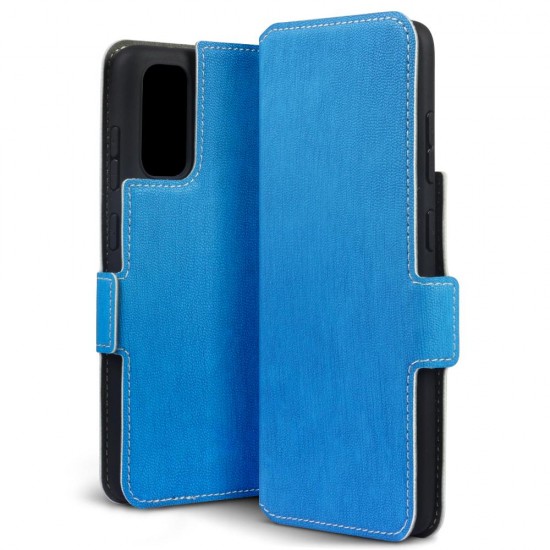 Terrapin Low Profile PU Leather Wallet Case - Light Blue for Samsung Galaxy S20