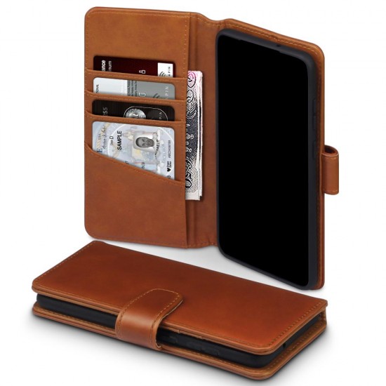 Terrapin Real Leather Wallet Case - Cognac for Samsung Galaxy S20 Plus Terrapin Real Leather Wallet Case - Cognac for Samsung Galaxy S20 Plus