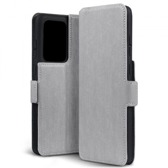 Terrapin Low Profile PU Leather Wallet Case - Grey for Samsung Galaxy S20 Ultra