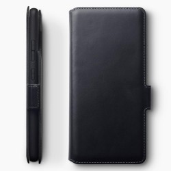 Terrapin Samsung Galaxy A91 Low Profile Genuine Leather Wallet Case - Black