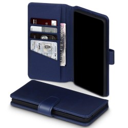 Terrapin Real Leather Wallet Case for Samsung Galaxy A91 - Blue