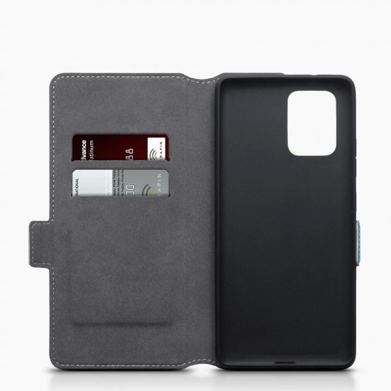 Terrapin Samsung Galaxy A91 Low Profile PU Leather Wallet Case - Light Blue Terrapin Samsung Galaxy A91 Low Profile PU Leather Wallet Case - Light Blue