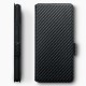 Terrapin Samsung Galaxy A91 Low Profile PU Leather Wallet Case - Black Carbon Fi Terrapin Samsung Galaxy A91 Low Profile PU Leather Wallet Case - Black Carbon Fi