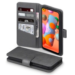 Terrapin Samsung Galaxy A11 - Real Leather Wallet Case - Grey