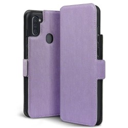 Terrapin Low Profile PU Leather Wallet Case for Samsung Galaxy A11 - Purple