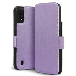 Terrapin Samsung Galaxy A01 Low Profile PU Leather Wallet Case - Purple
