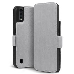 Terrapin Samsung Galaxy A01 Low Profile PU Leather Wallet Case - Grey