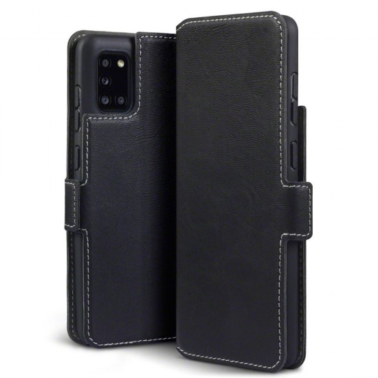 Terrapin Samsung Galaxy A31 Low Profile PU Leather Wallet Case - Black Terrapin Samsung Galaxy A31 Low Profile PU Leather Wallet Case - Black