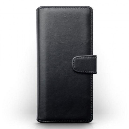 Terrapin Real Leather Wallet Case - Black for Samsung Galaxy Note 20
