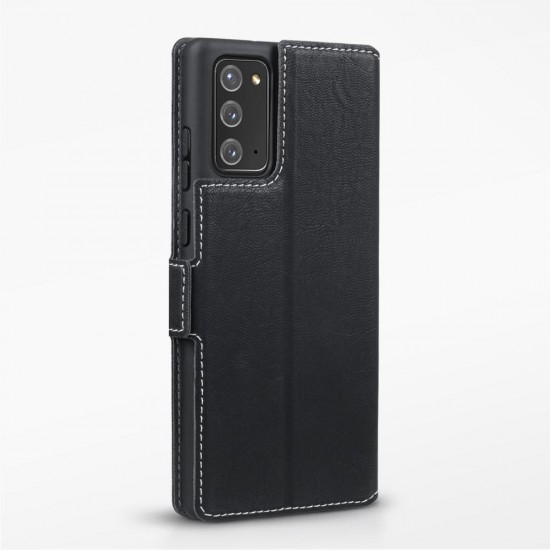 Terrapin Low Profile PU Leather Wallet Case - Black for Samsung Galaxy Note 20